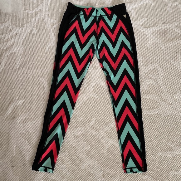 YAS Chevron & Mesh leggings - Picture 6 of 10